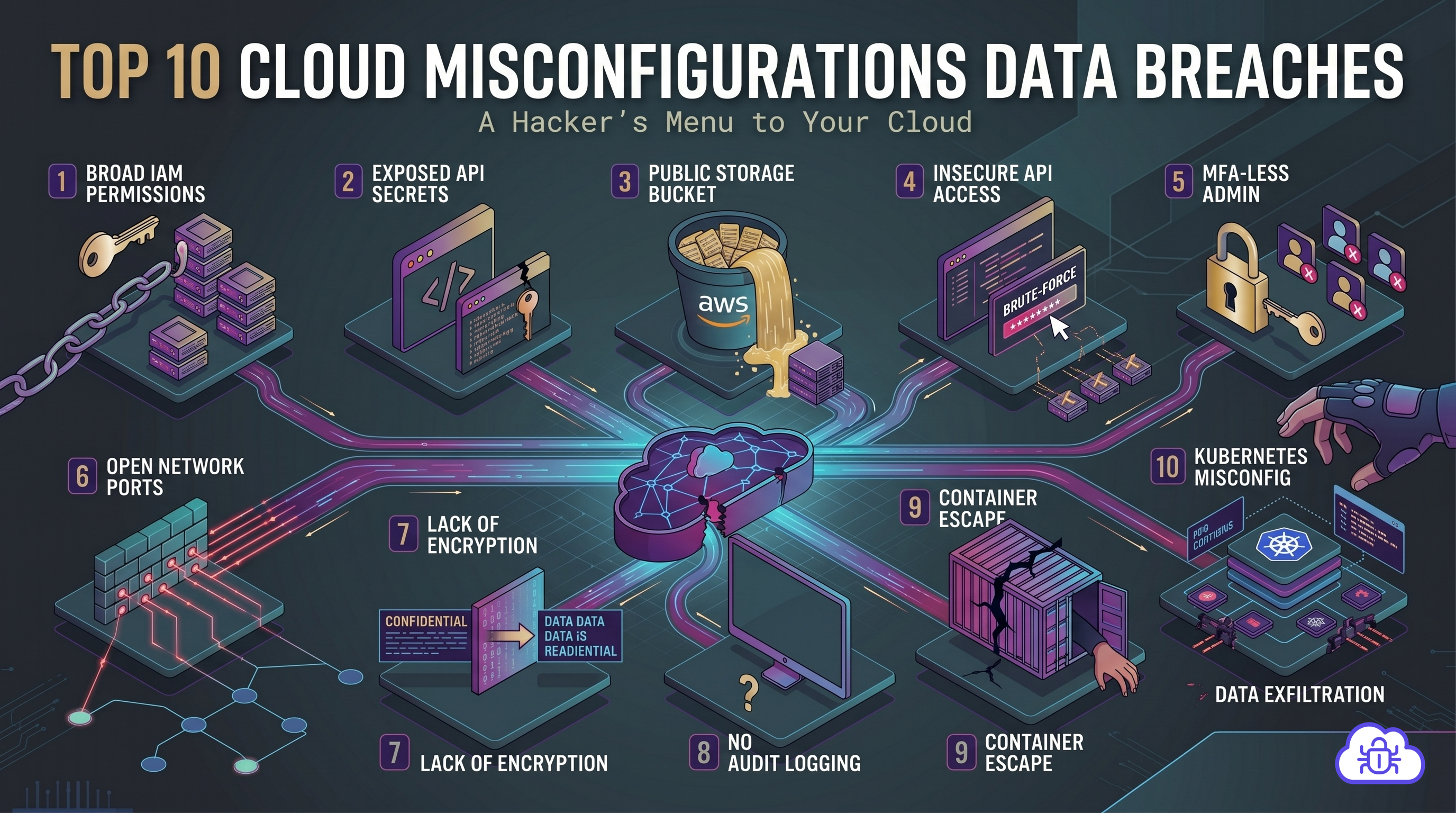 Top 10 Cloud Misconfigurations That Lead to Data Breaches
